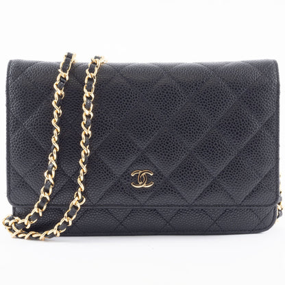 Chanel Calfskin Black Shoulder Bags