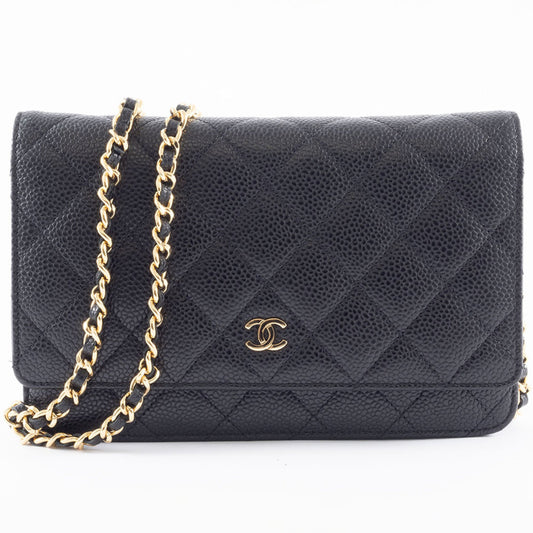 Chanel Calfskin Black Shoulder Bags