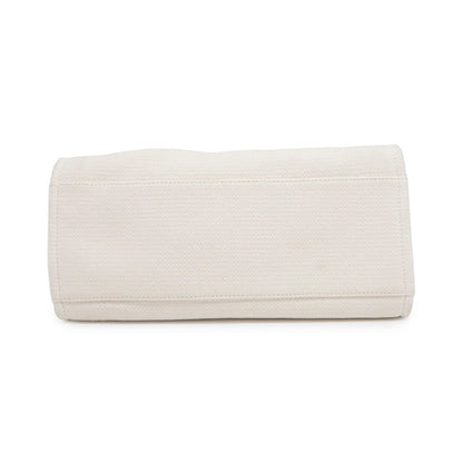 Chanel Canvas White Shoulder Bags