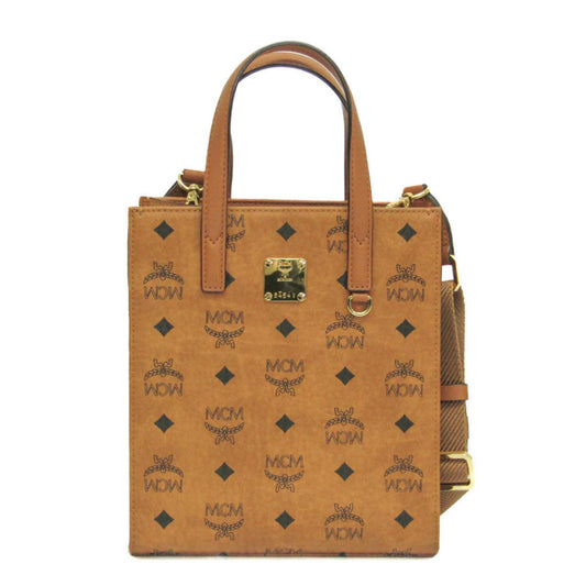 Mcm Coated Canvas Brown Handbags
