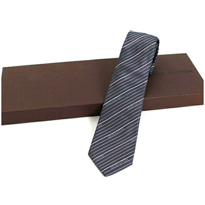 Louis Vuitton Silk Gray Ties