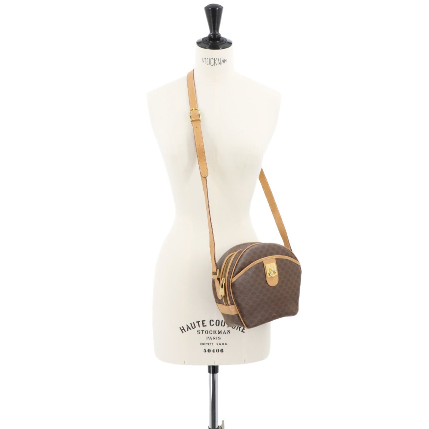 Celine Pvc Brown Shoulder Bags