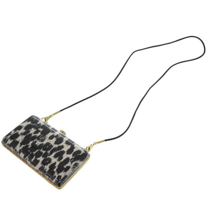 Stella Mccartney Glossy Material Black Clutch Bags