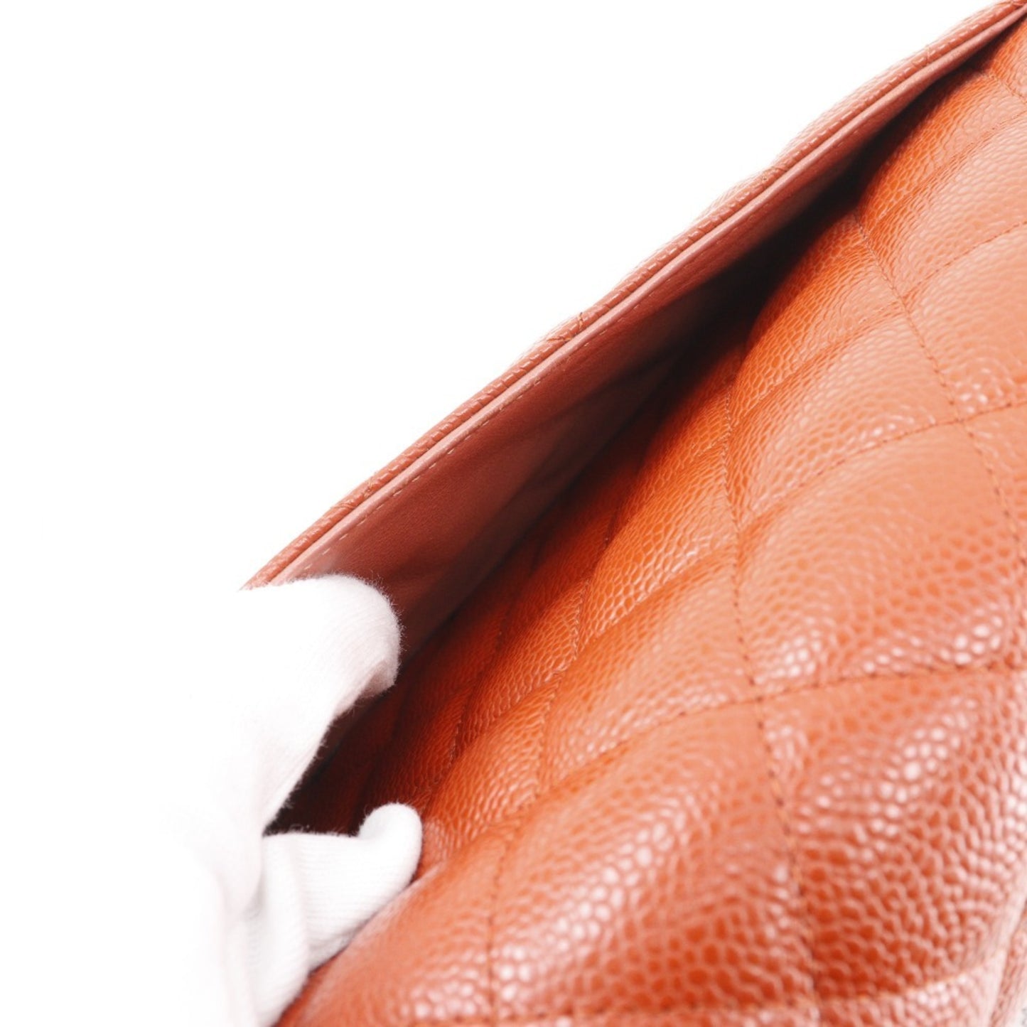 Chanel Calfskin Orange Shoulder Bags