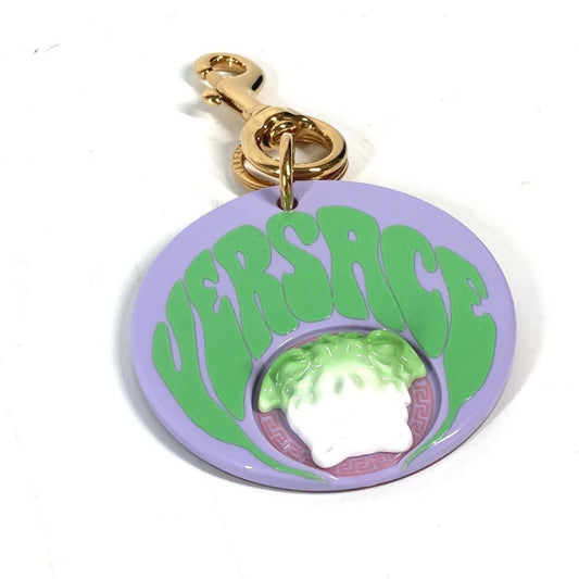 Versace Glossy Material Green Key Rings