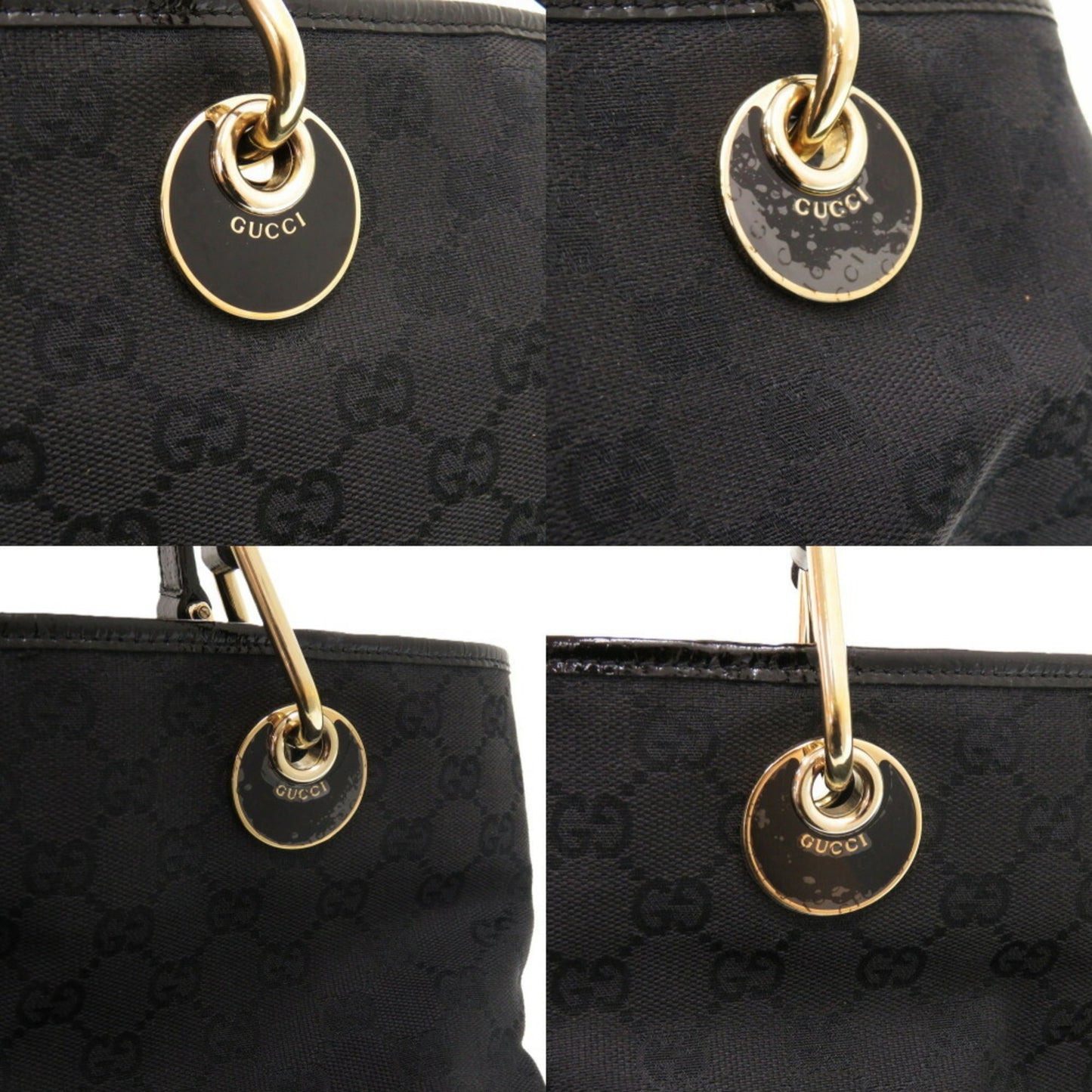 Gucci Canvas Black Tote Bags