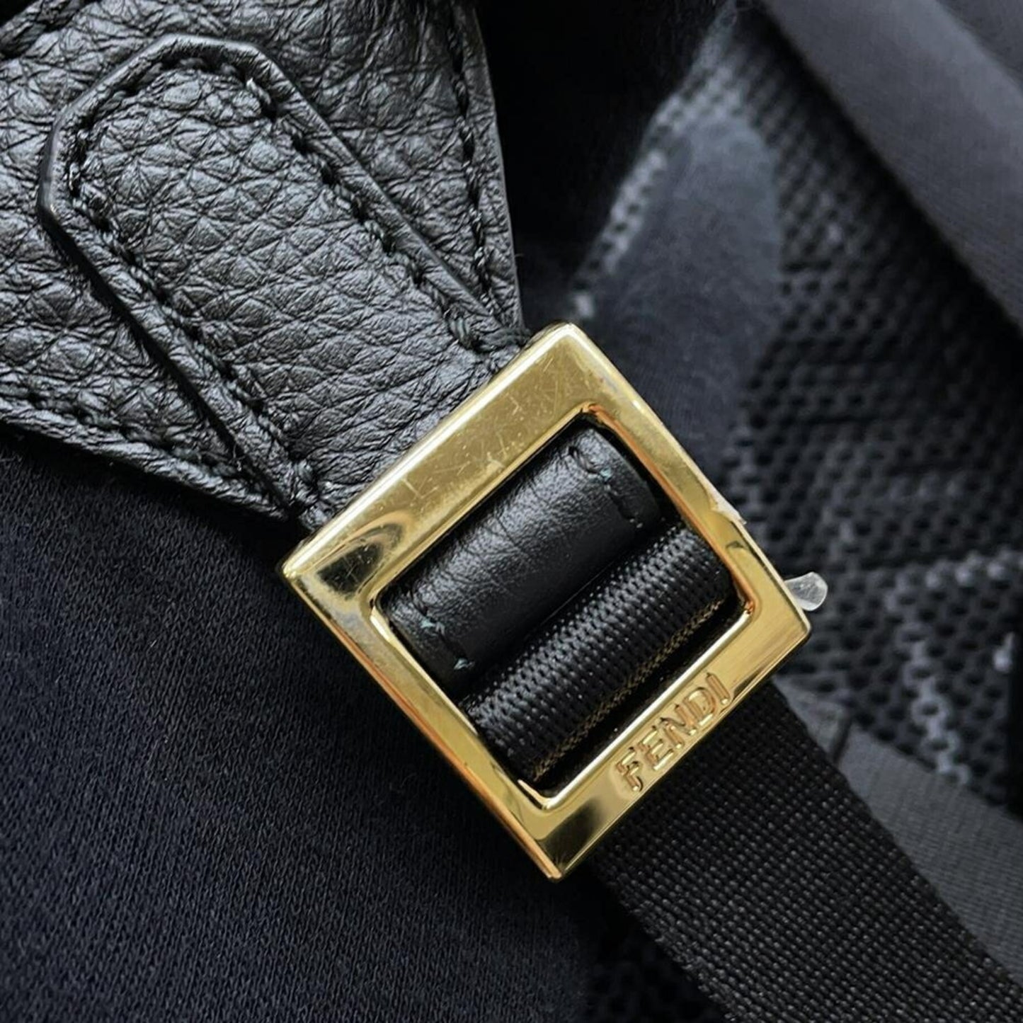 Fendi Nylon Black Backpacks