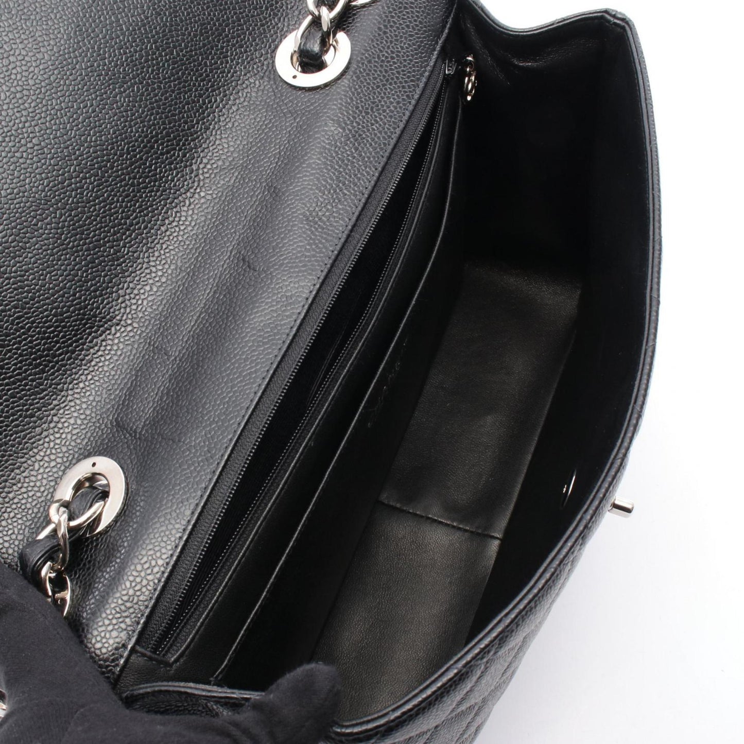 Chanel Calfskin Black Shoulder Bags