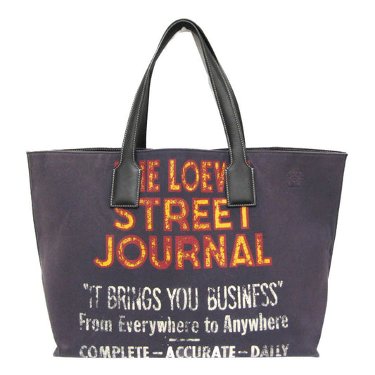 Loewe Canvas Black Tote Bags