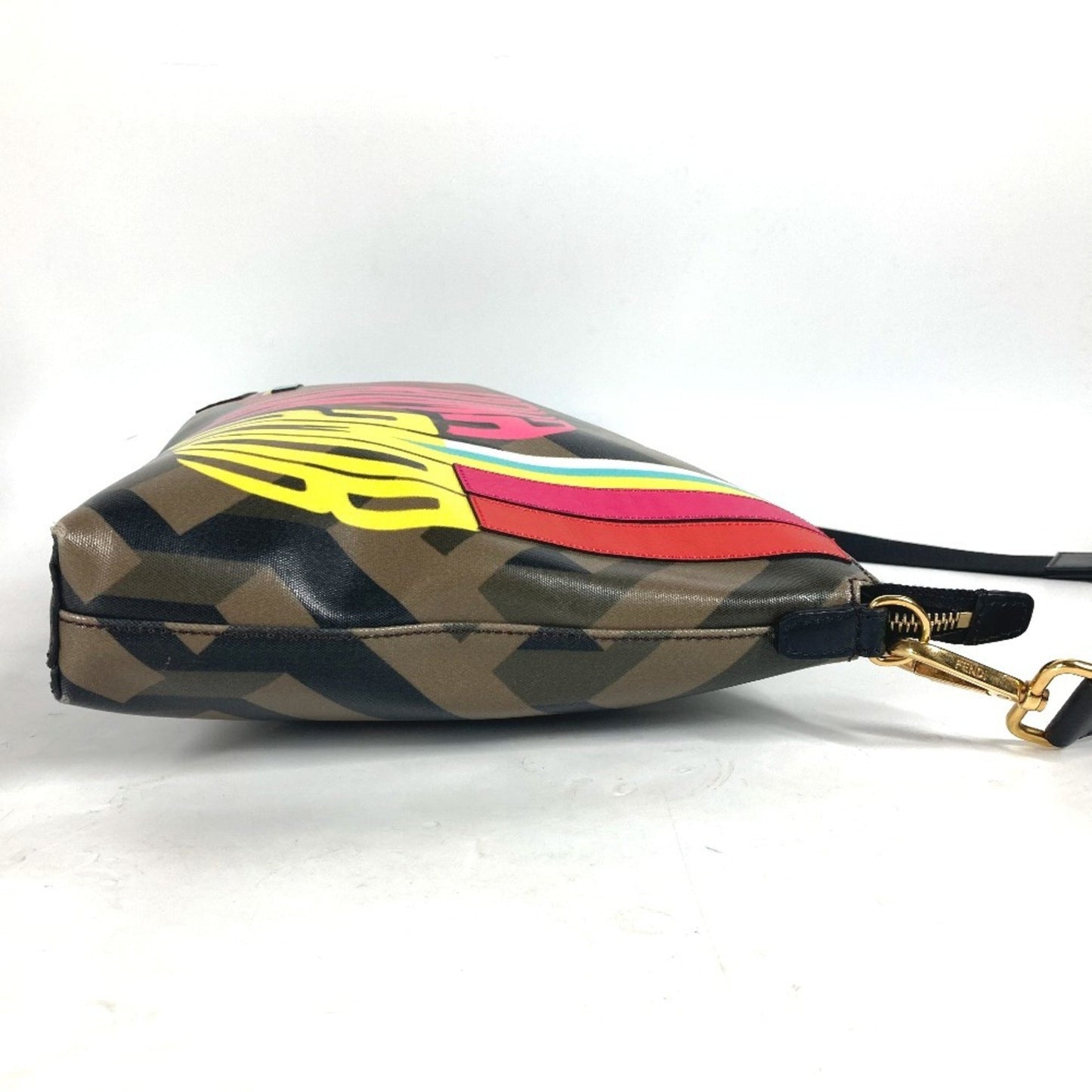 Fendi Pvc Brown Shoulder Bags