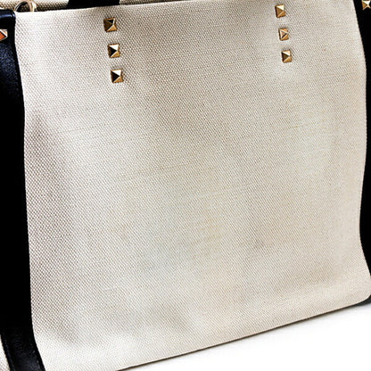 Valentino Canvas White Shoulder Bags