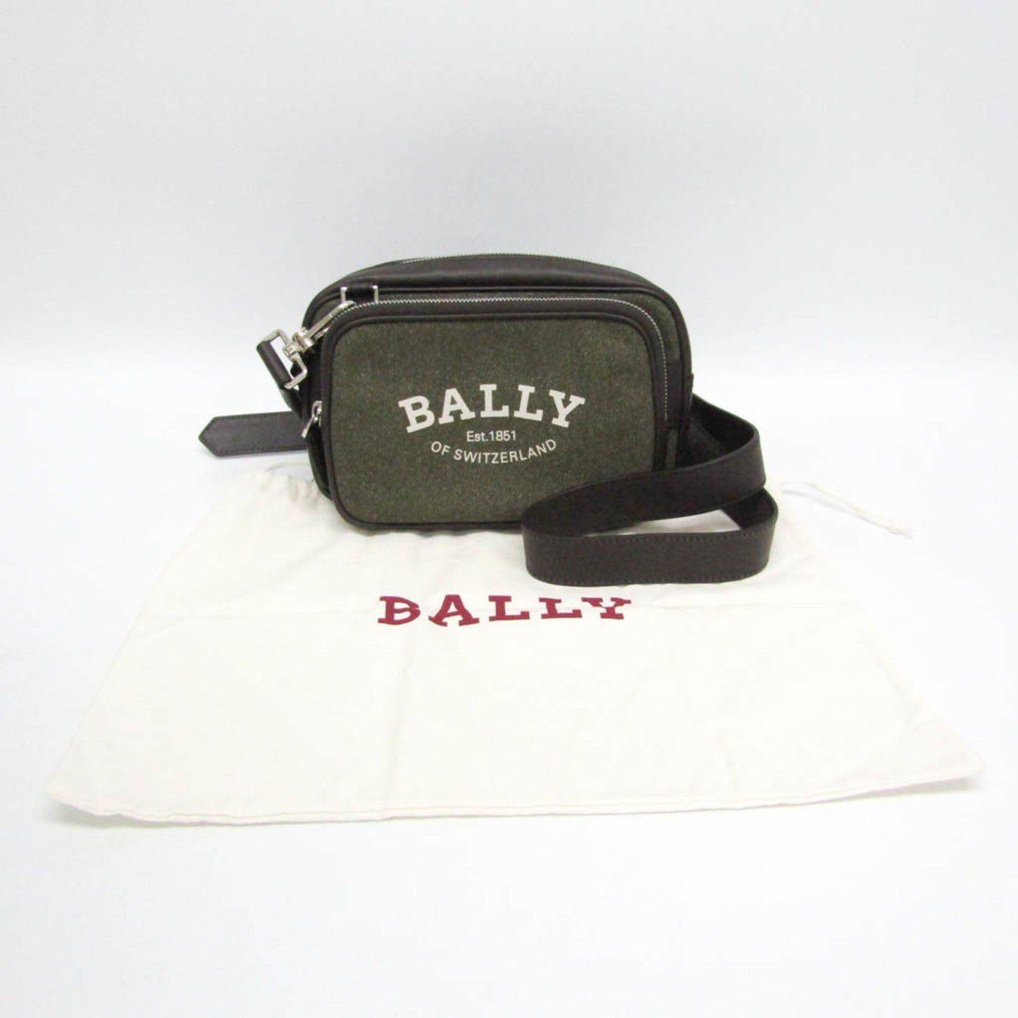 Bally Canvas Brown Shoulder Bags
