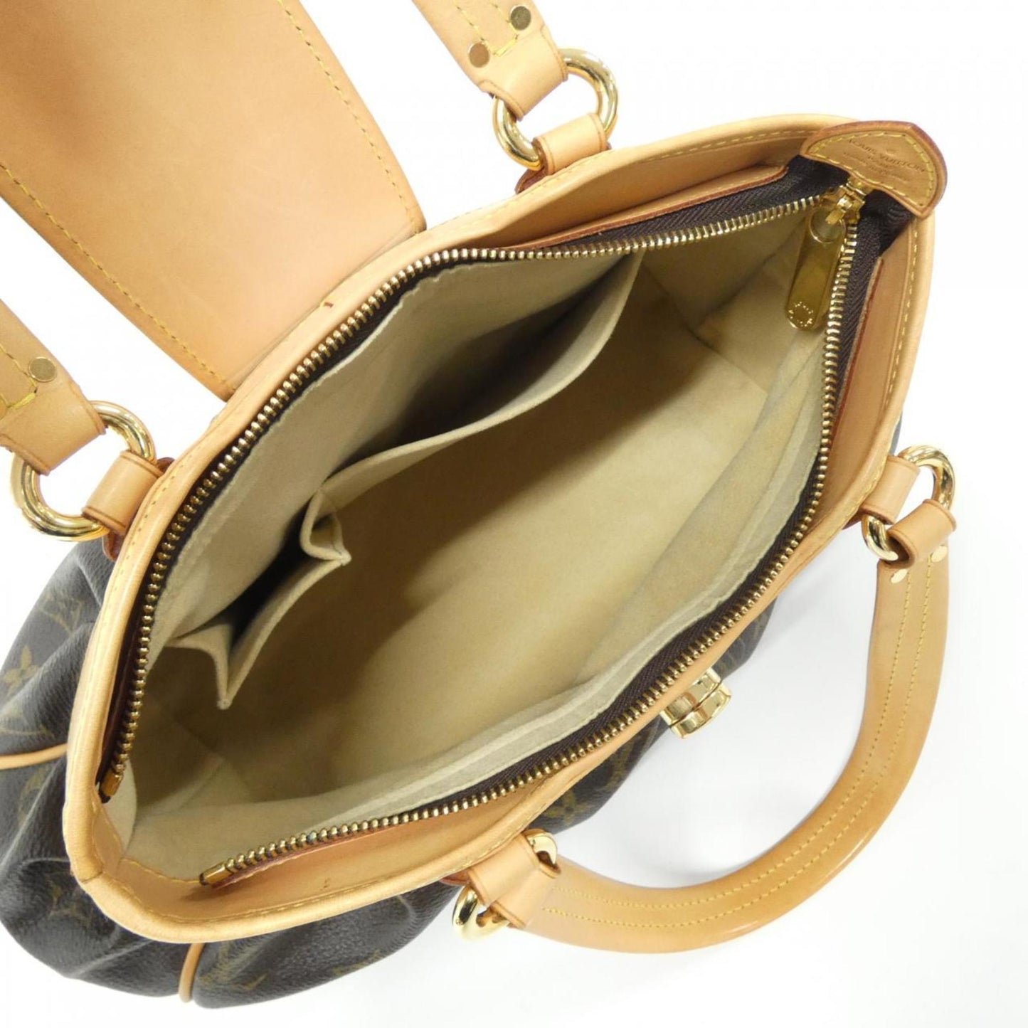 Louis Vuitton Coated Canvas Brown Handbags