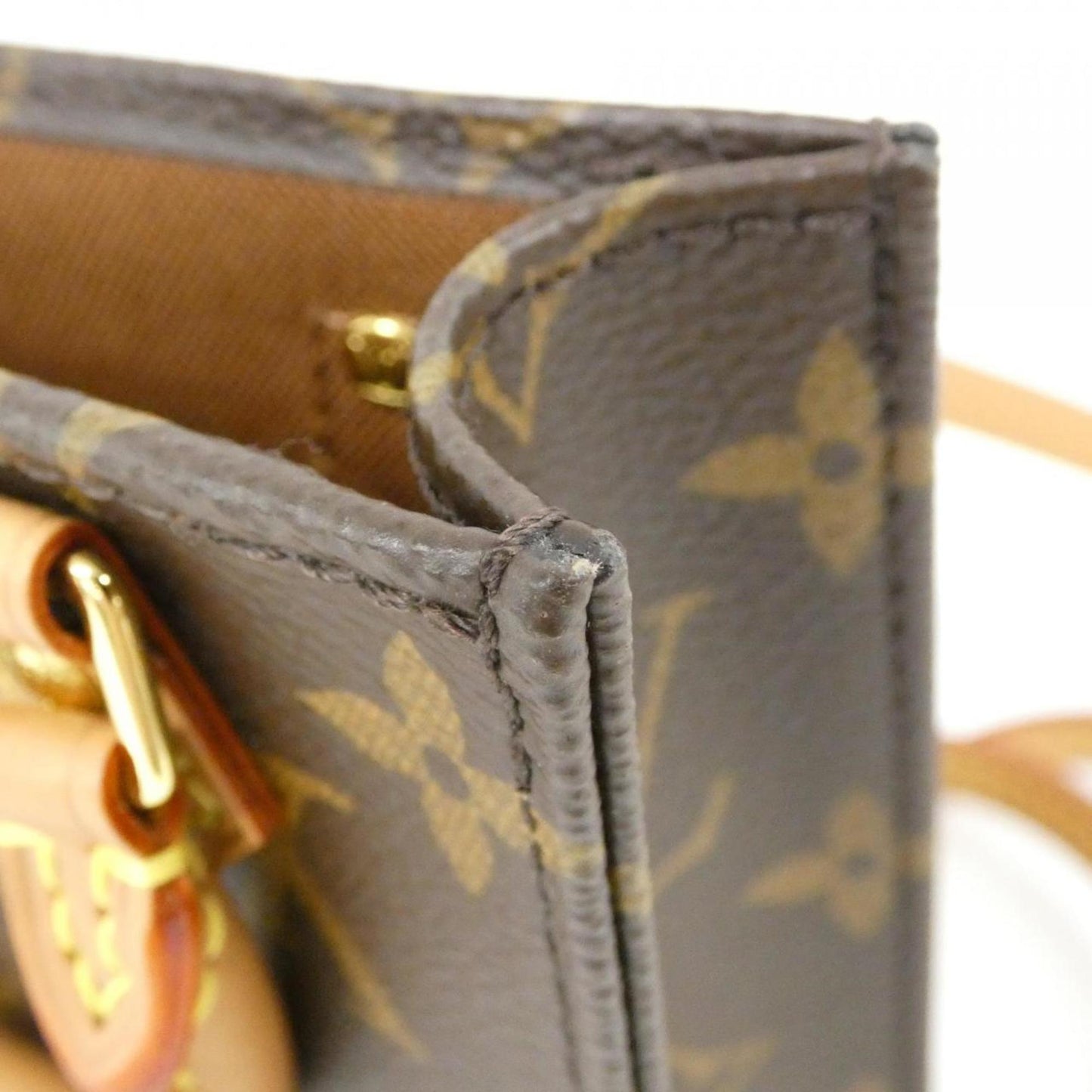 Louis Vuitton Coated Canvas Brown Handbags