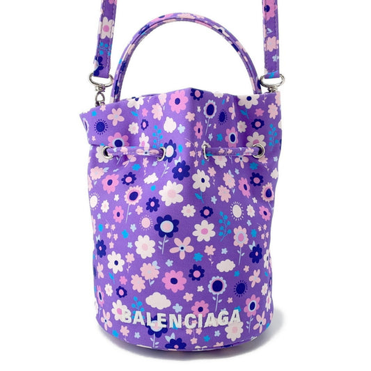 Balenciaga Nylon Purple Handbags