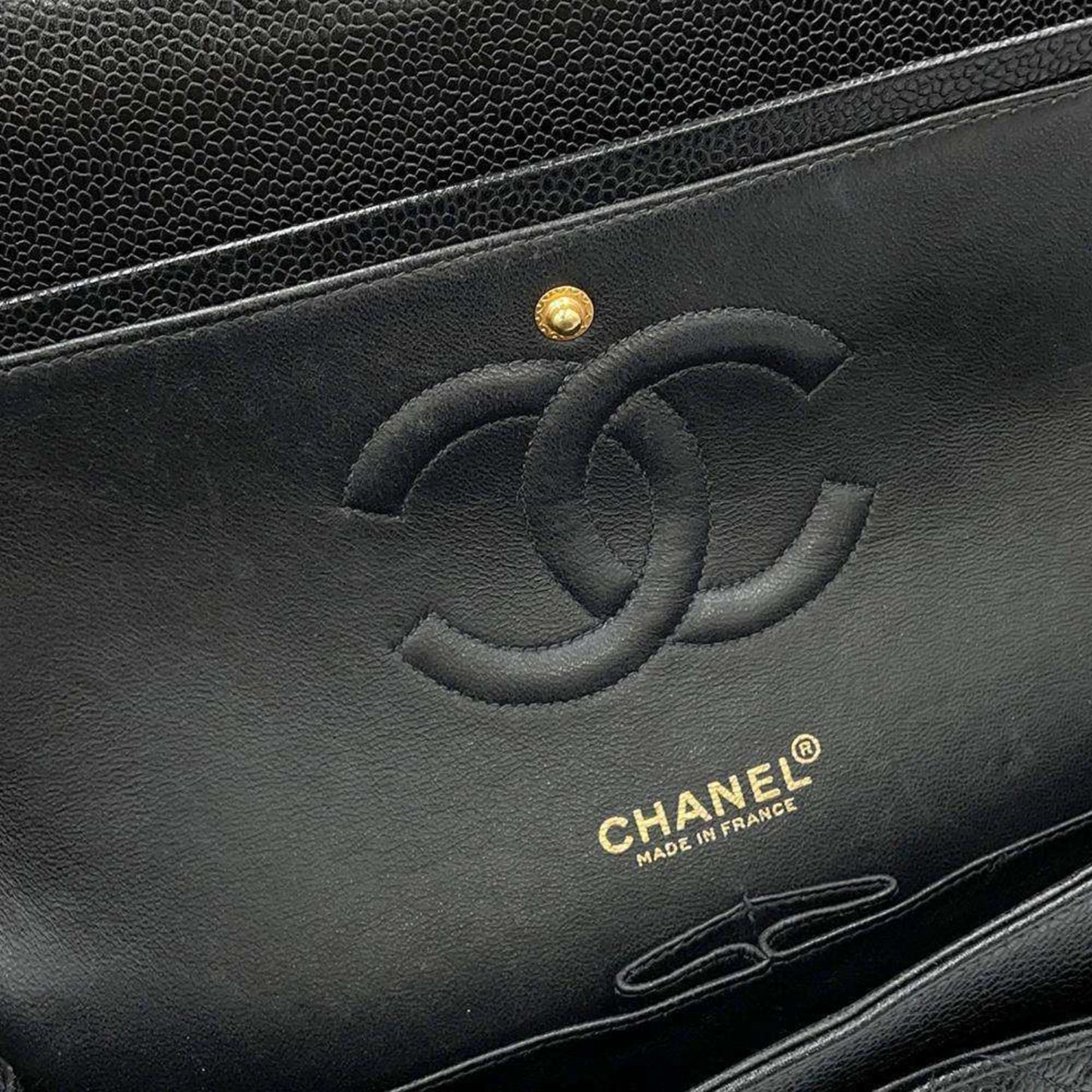 Chanel Calfskin Black Shoulder Bags