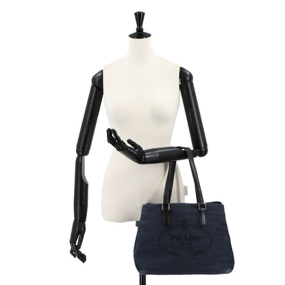 Prada Denim Black Tote Bags