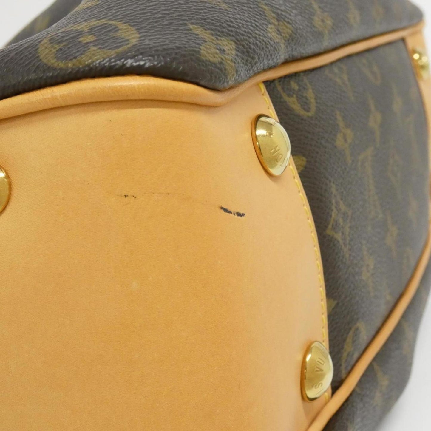Louis Vuitton Coated Canvas Brown Handbags