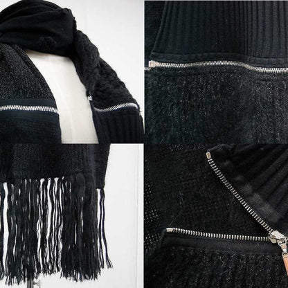 Chanel Wool Black Scarves