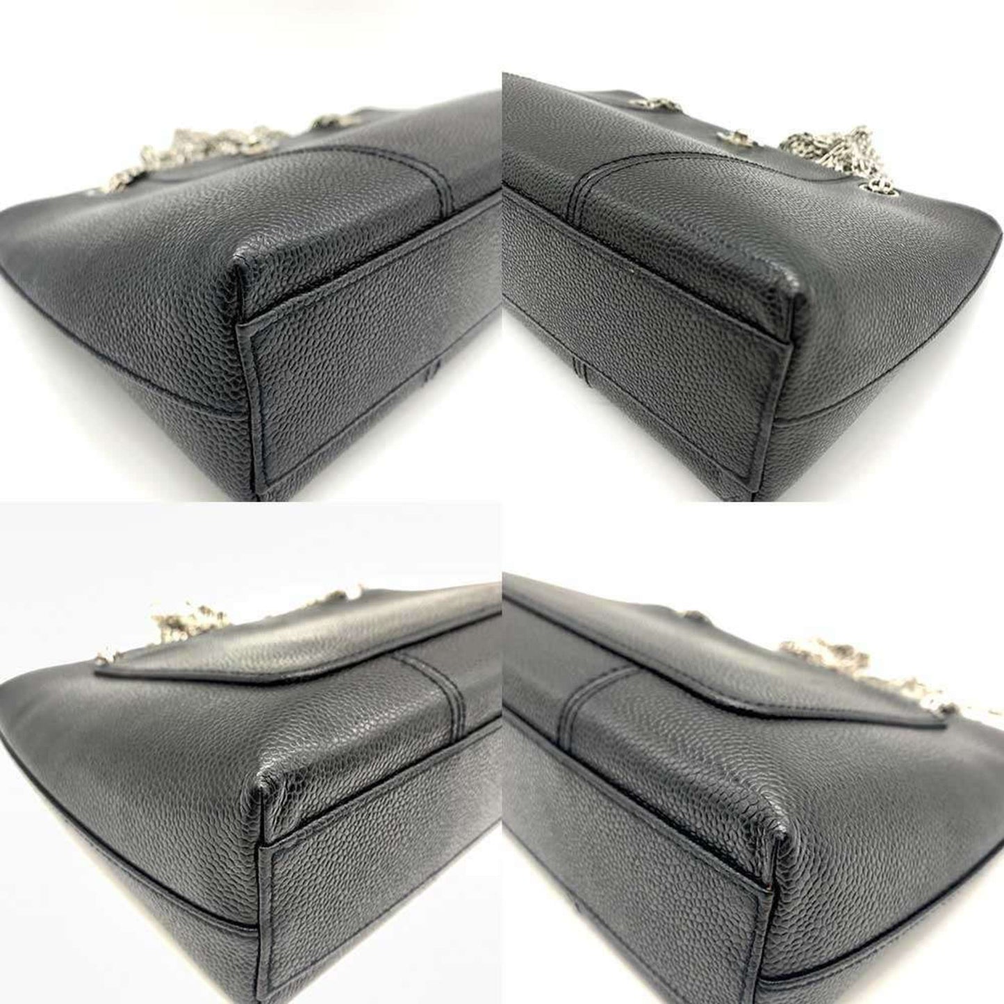 Chanel Calfskin Black Shoulder Bags
