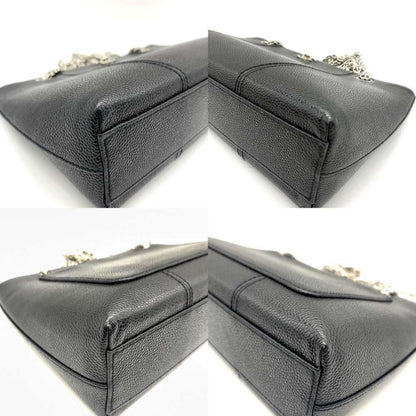 Chanel Calfskin Black Shoulder Bags
