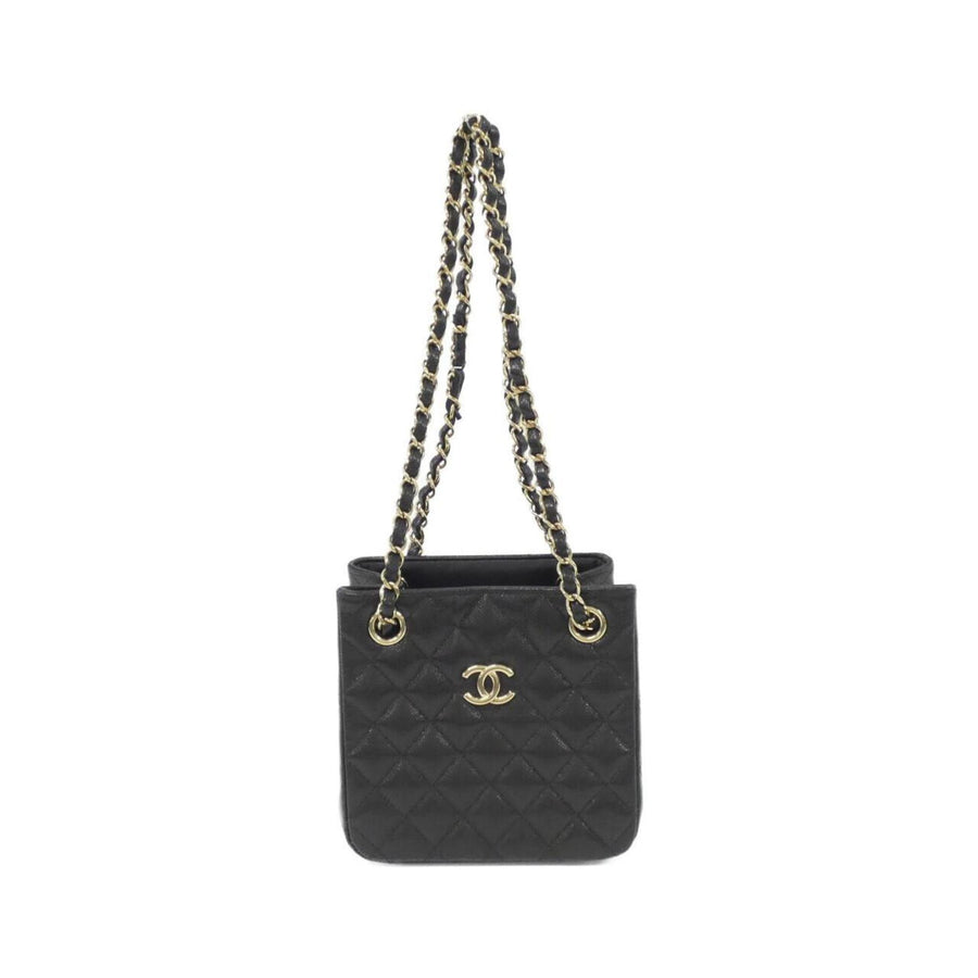 Chanel Calfskin Black Shoulder Bags