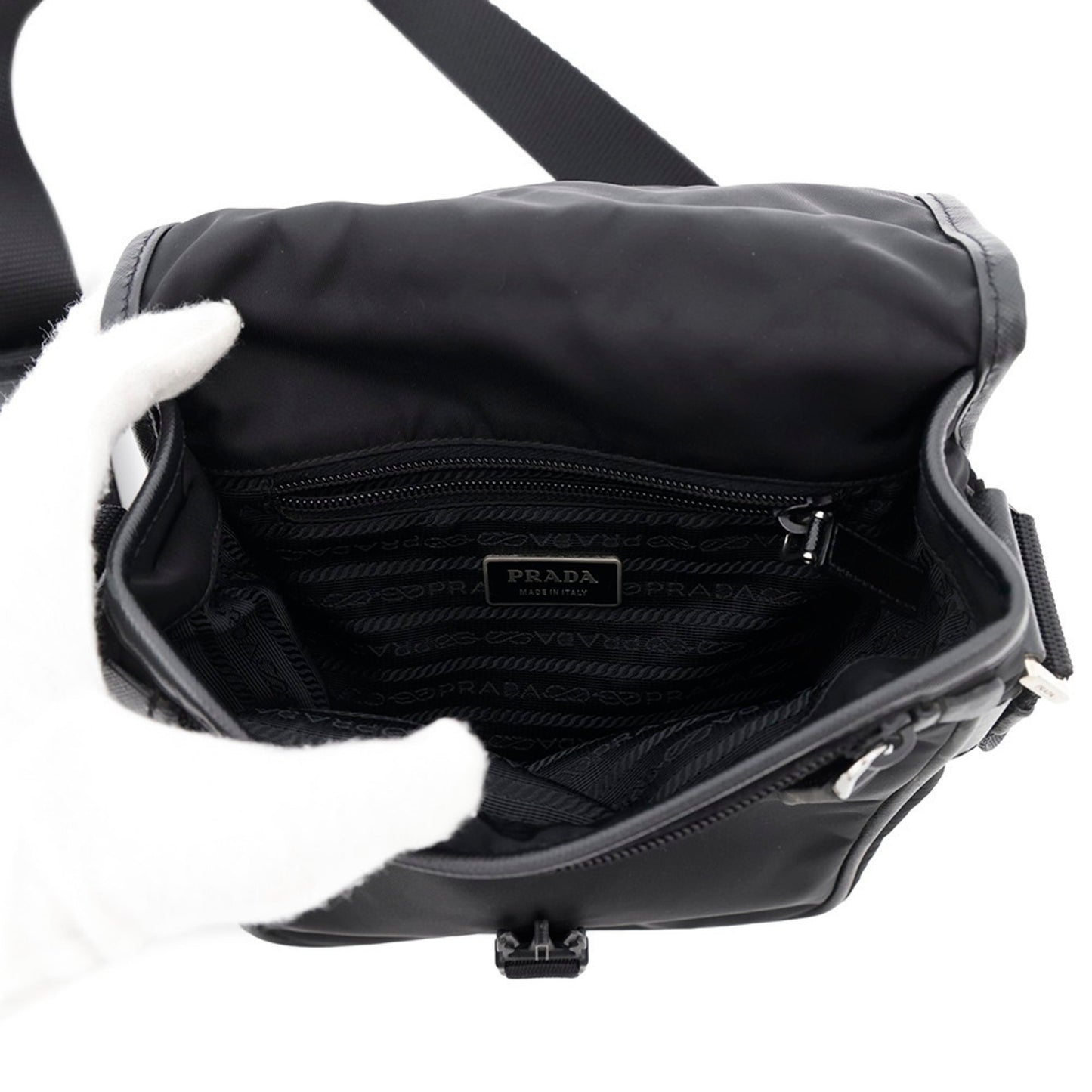 Prada Nylon Black Shoulder Bags