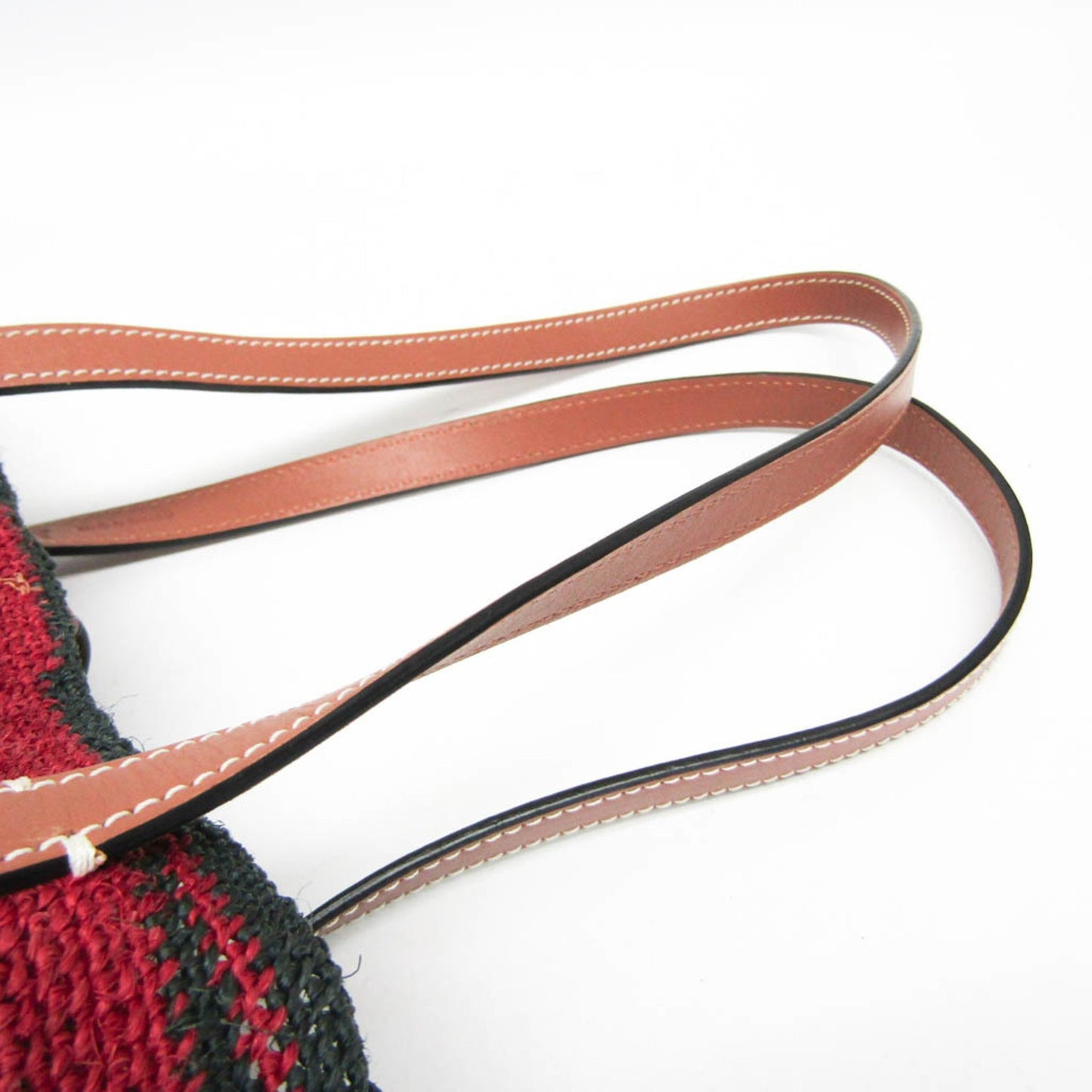 Loewe Woven Fabric Brown Tote Bags