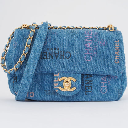 Chanel Denim Blue Shoulder Bags