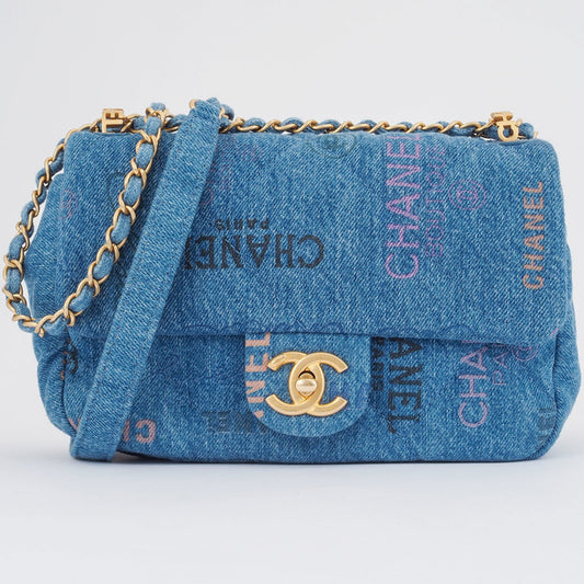 Chanel Denim Blue Shoulder Bags