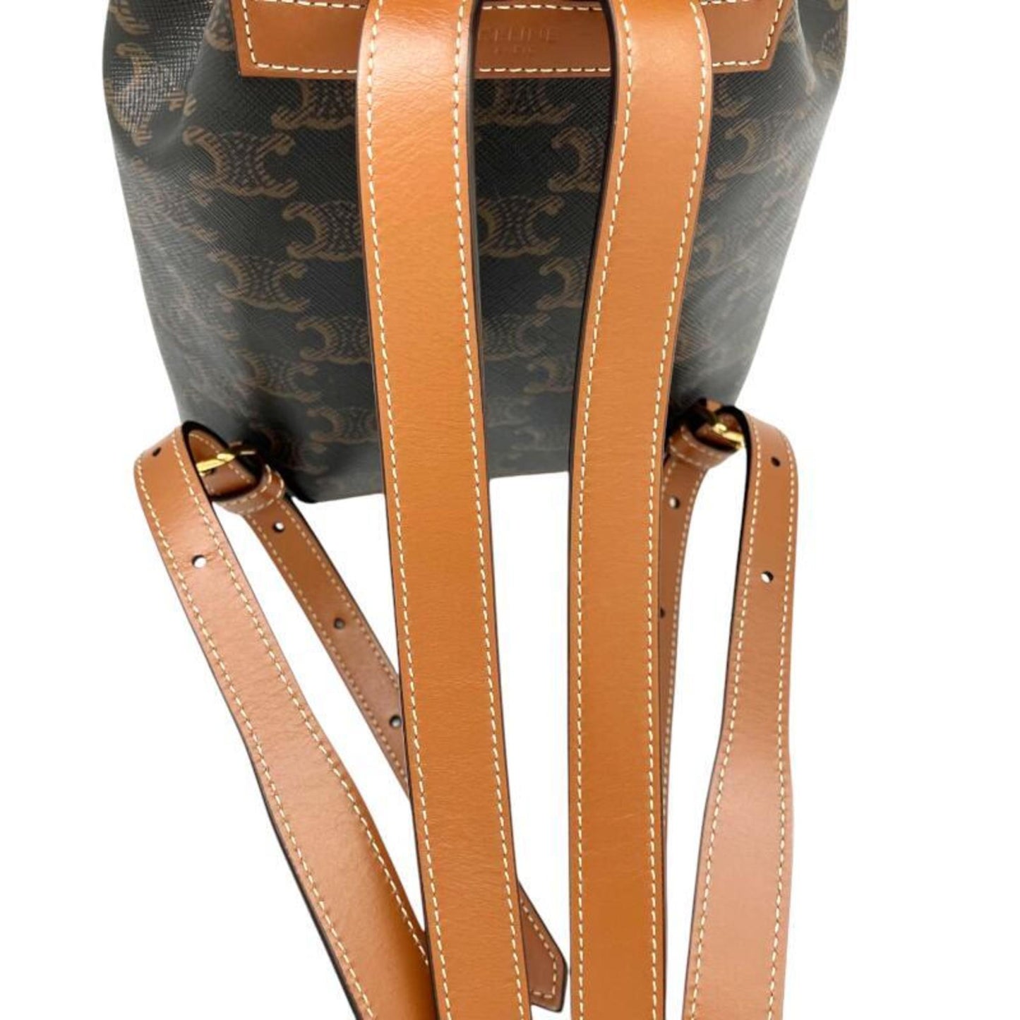Celine Canvas Brown Backpacks