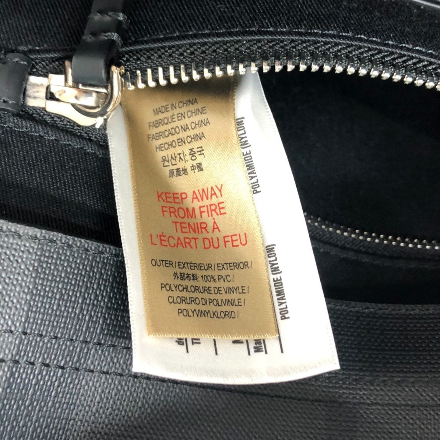 Burberry Pvc Gray Backpacks