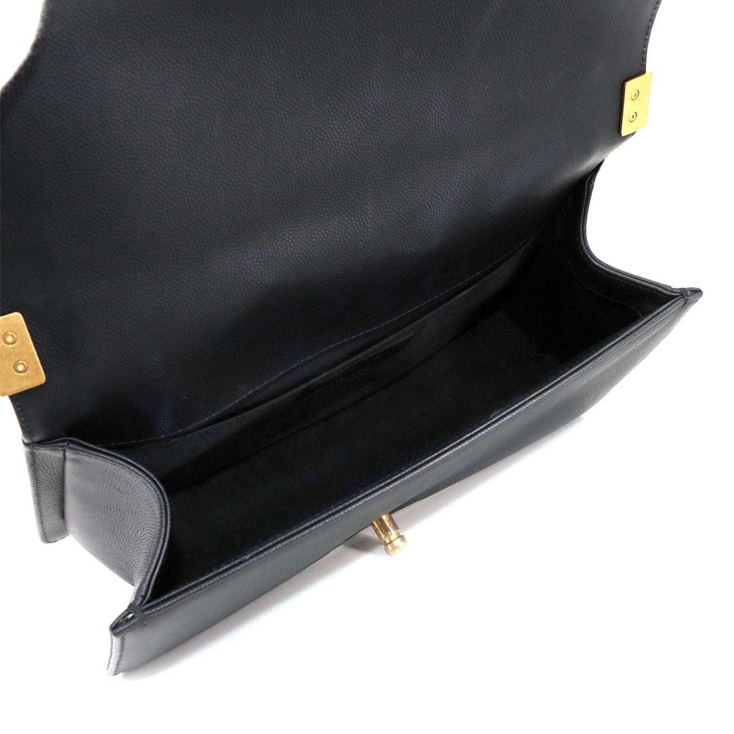 Chanel Calfskin Black Shoulder Bags