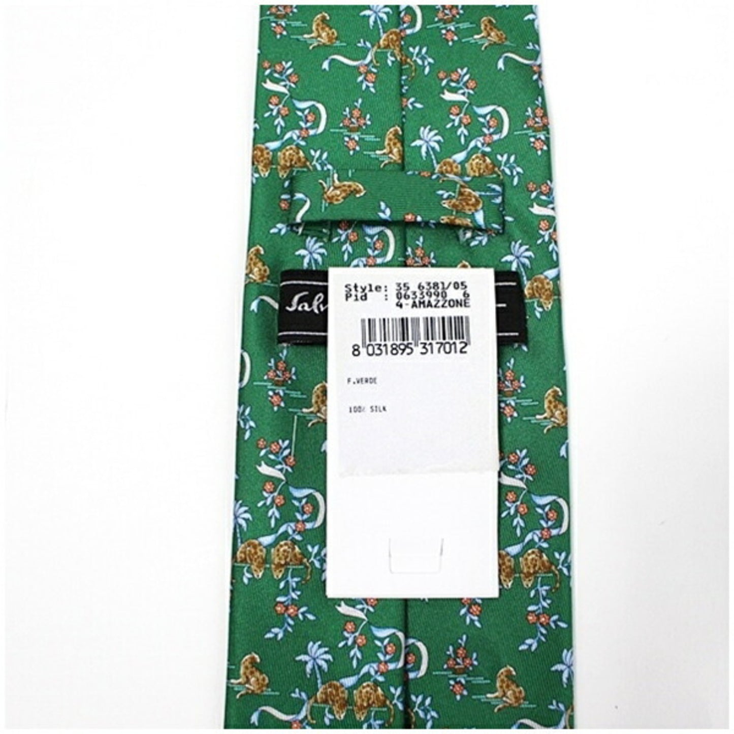 Salvatore Ferragamo Silk Green Ties