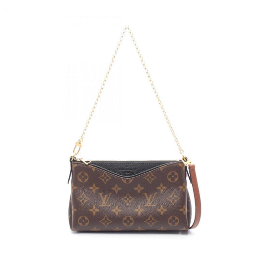 Louis Vuitton Coated Canvas Black Handbags
