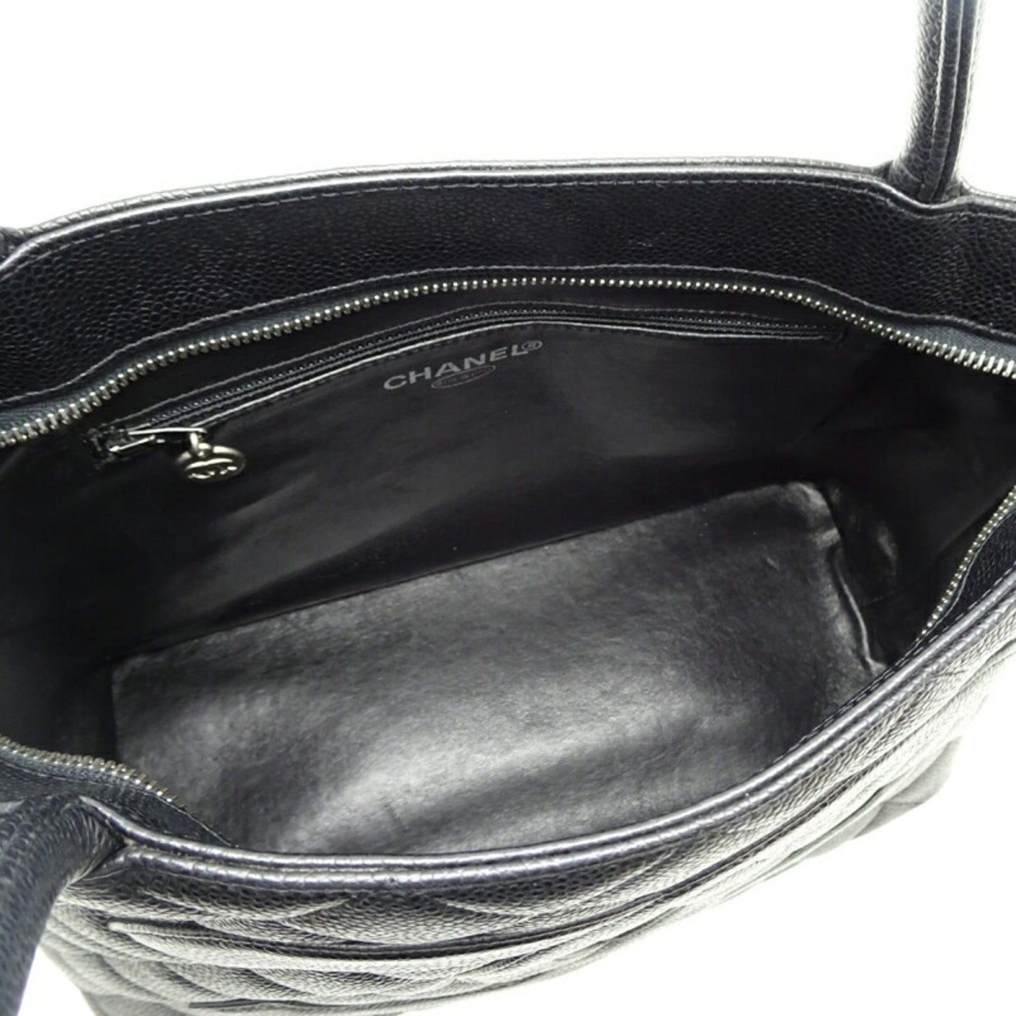 Chanel Calfskin Black Handbags