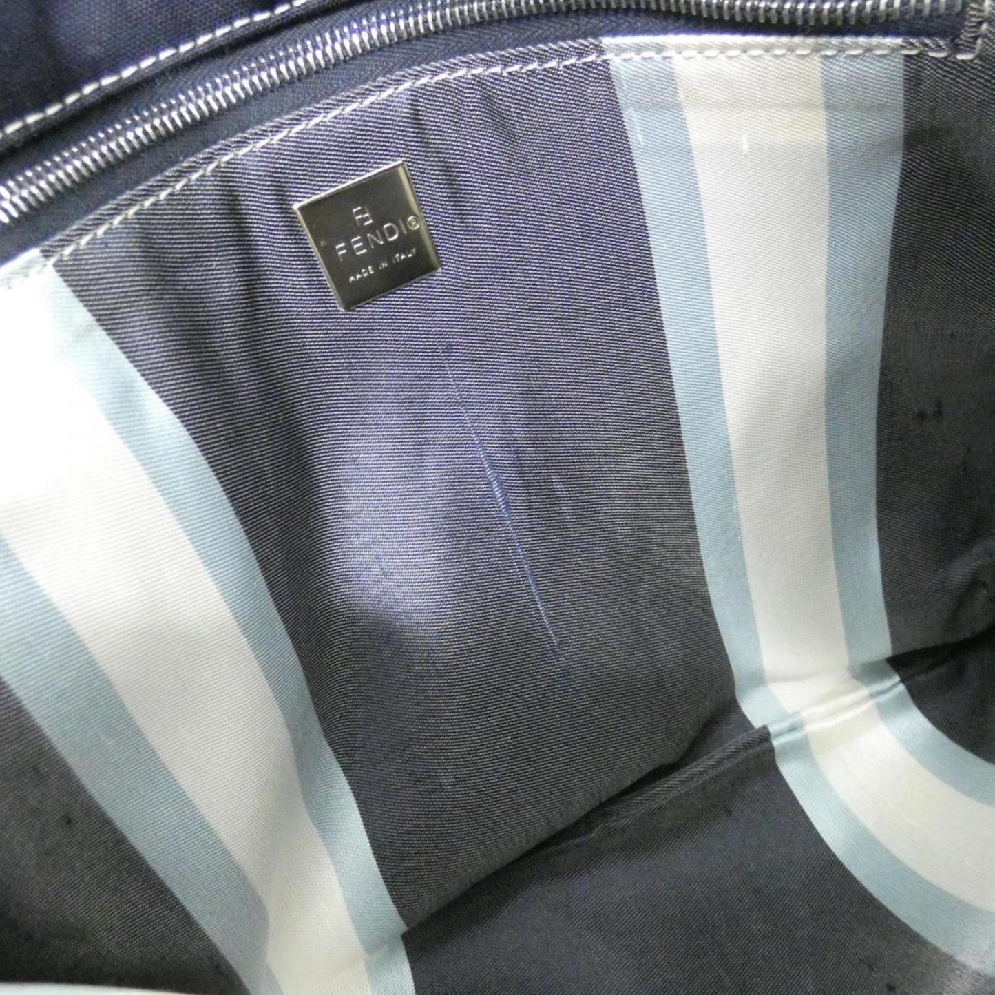 Fendi Canvas Blue Shoulder Bags