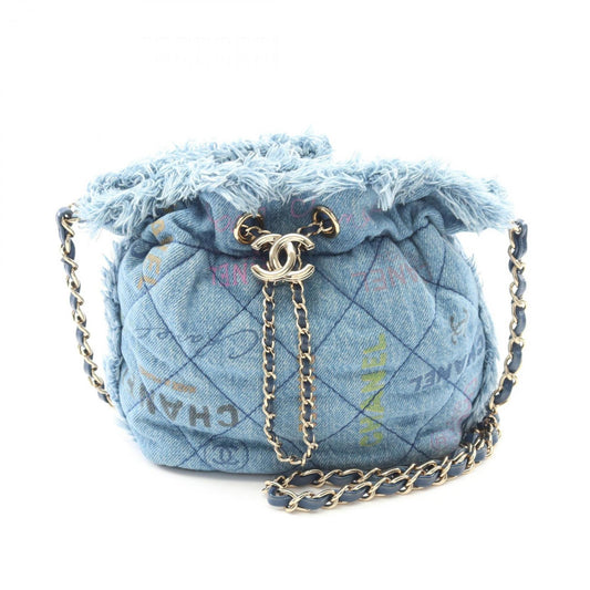 Chanel Denim Blue Shoulder Bags