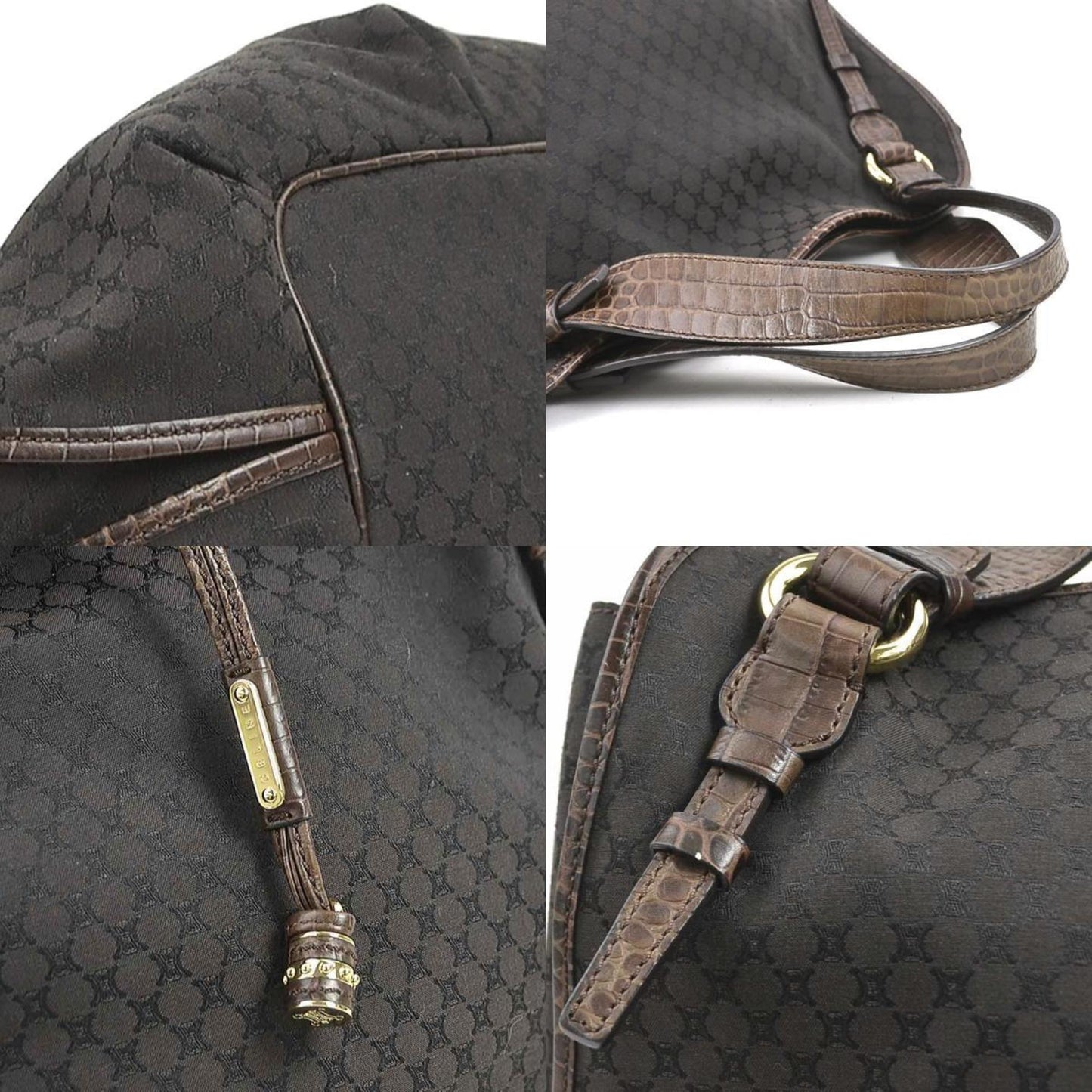 Celine Canvas Brown Handbags