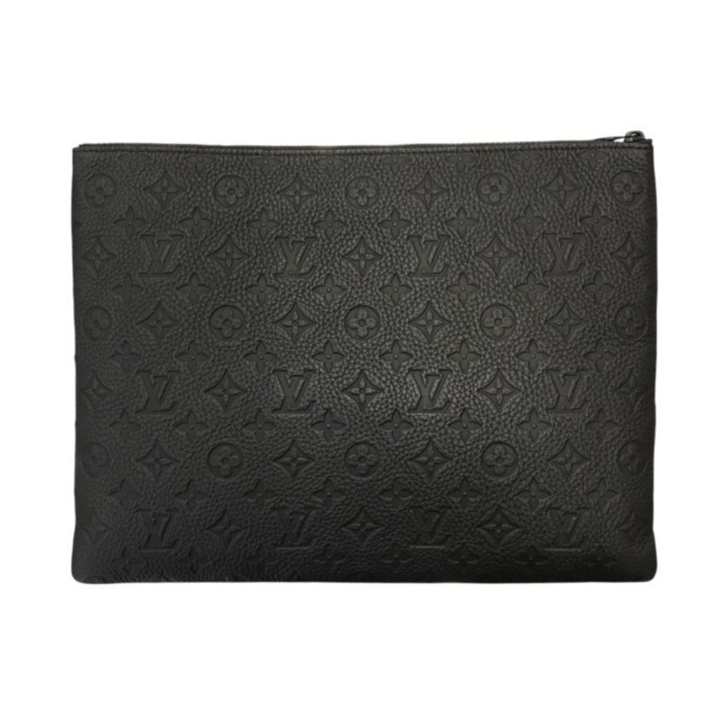 Louis Vuitton Monogram Canvas Black Clutch Bags