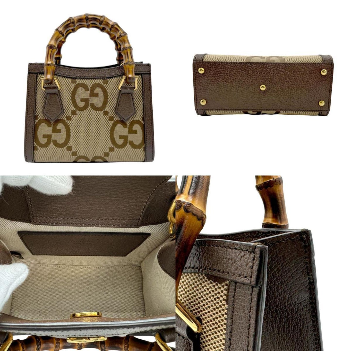 Gucci Canvas Brown Handbags