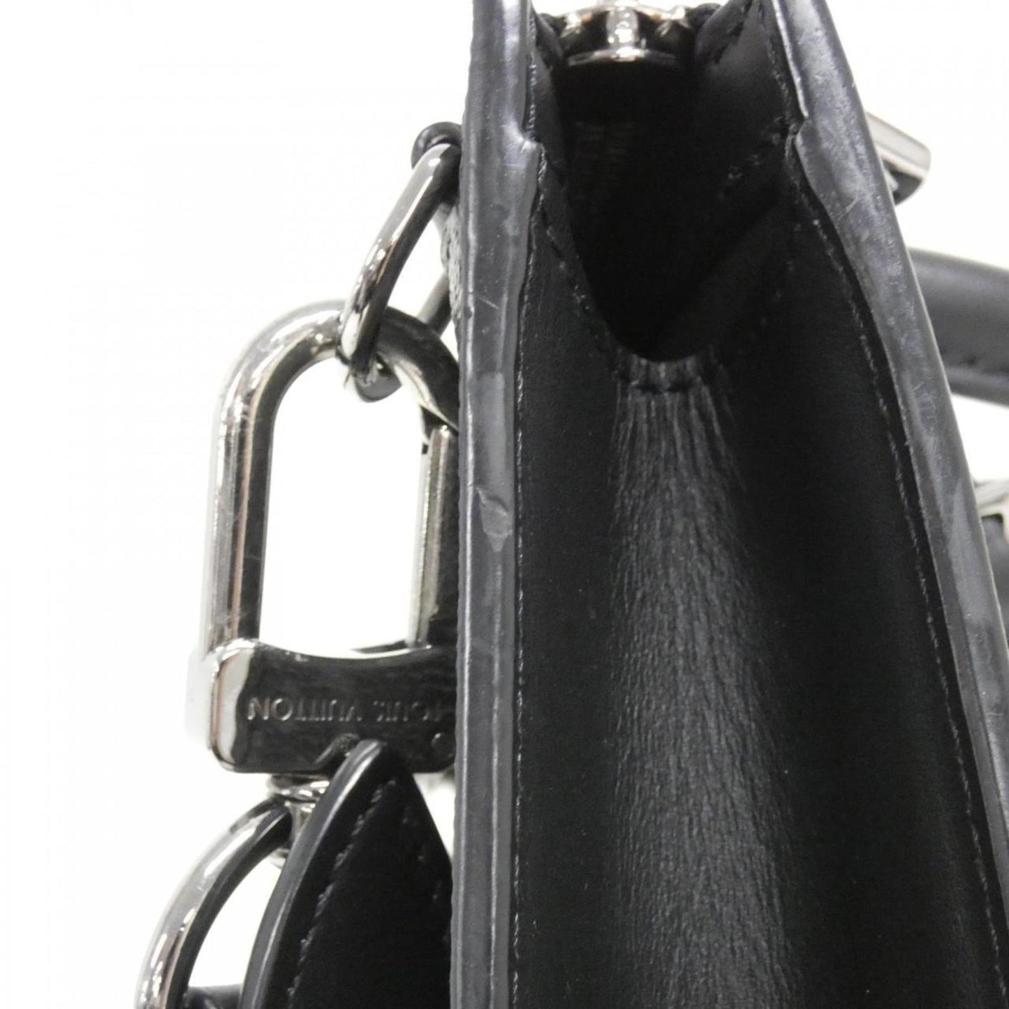 Louis Vuitton Coated Canvas Black Handbags