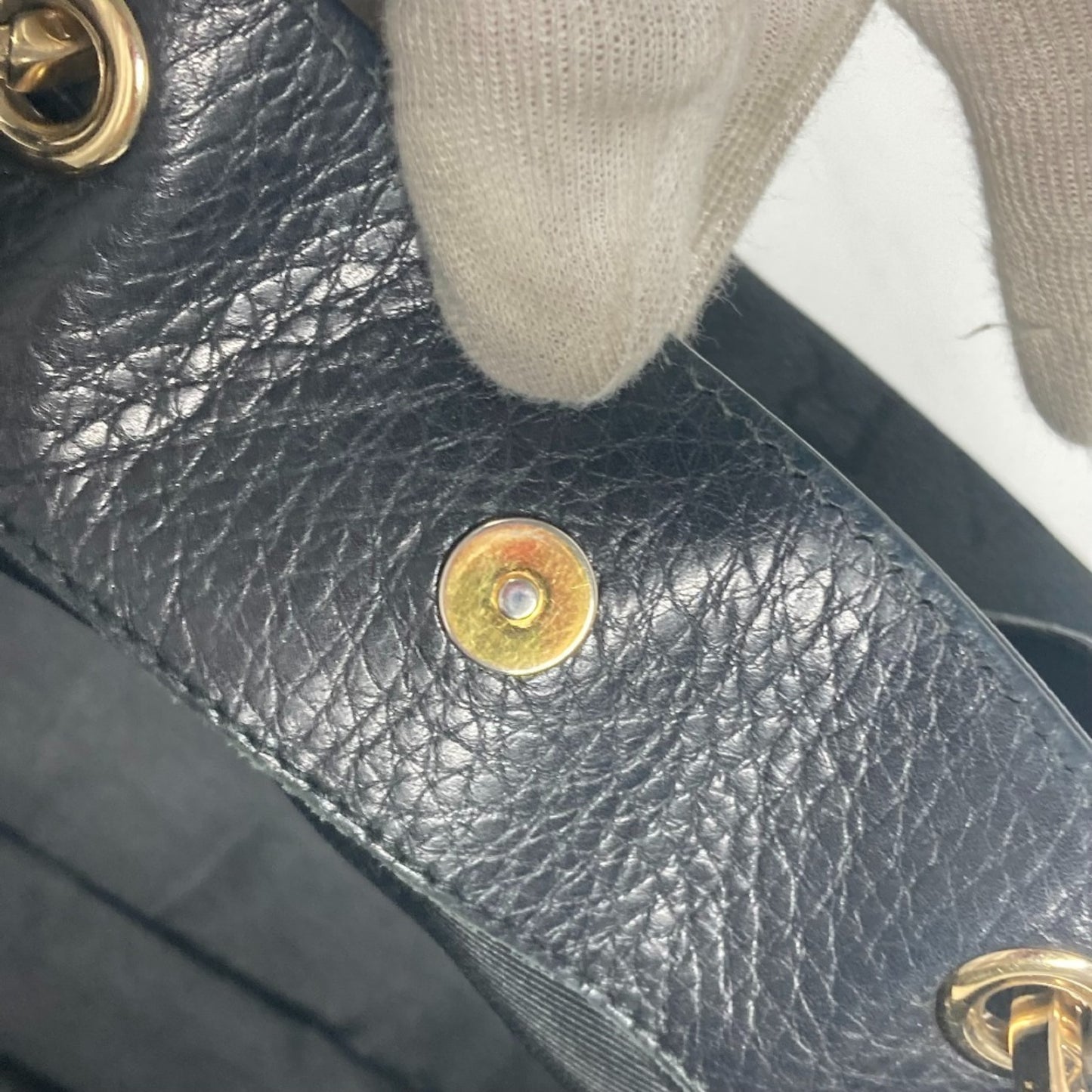 Bvlgari Canvas Black Shoulder Bags
