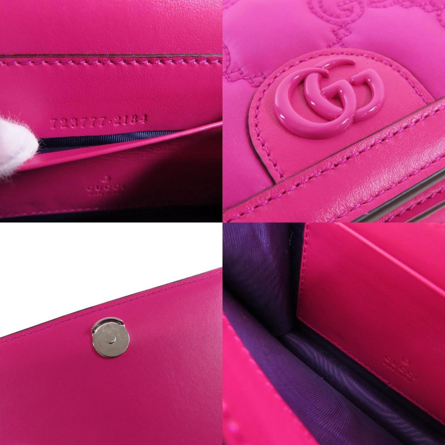 Gucci Nylon Pink Shoulder Bags