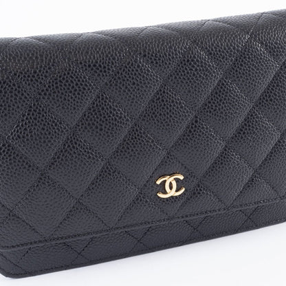 Chanel Calfskin Black Shoulder Bags