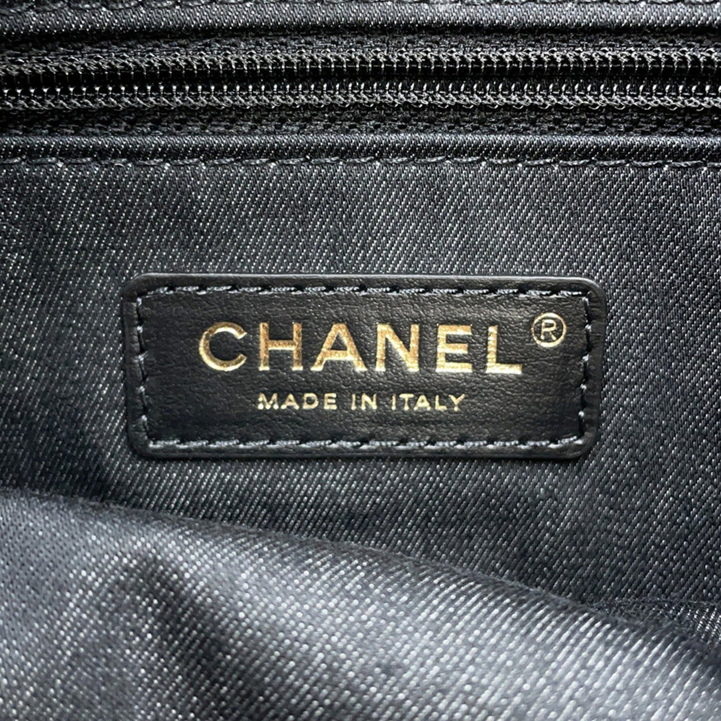 Chanel Denim Black Shoulder Bags