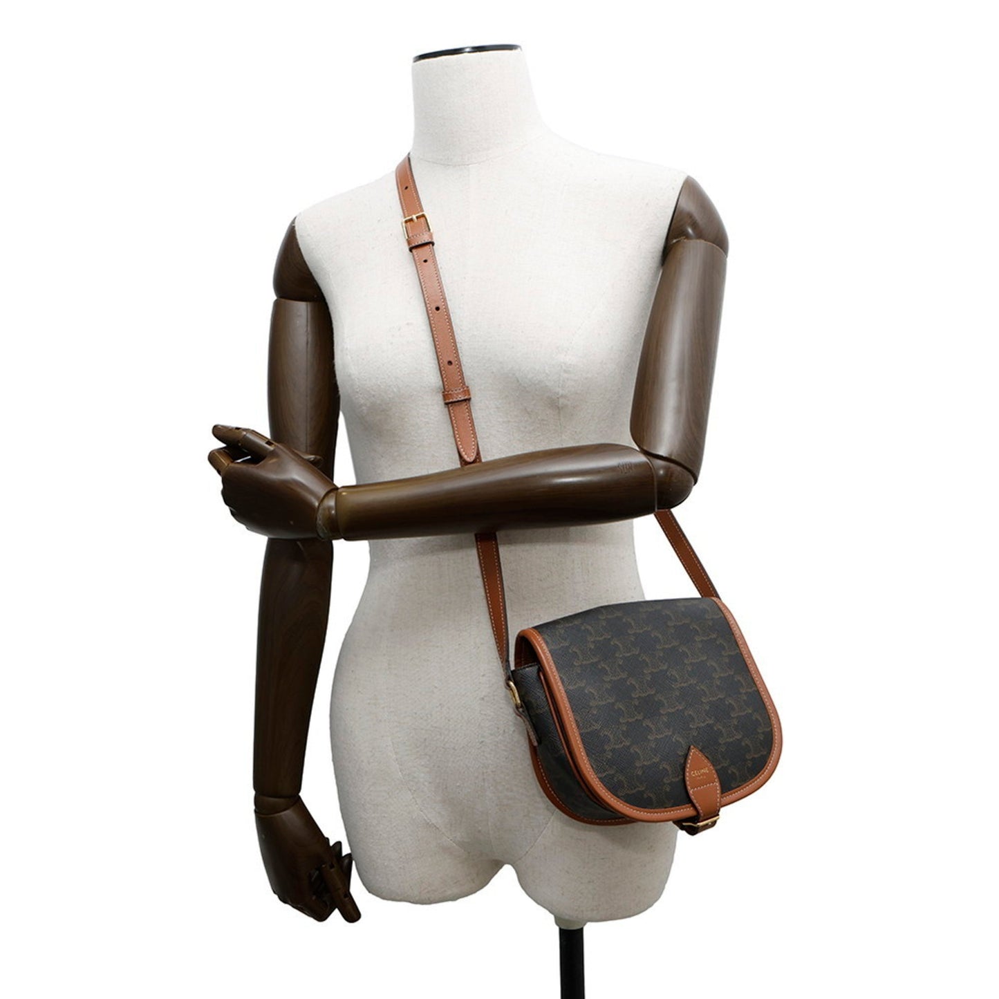 Celine Pvc Brown Shoulder Bags