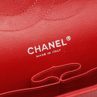 Chanel Calfskin Red Shoulder Bags