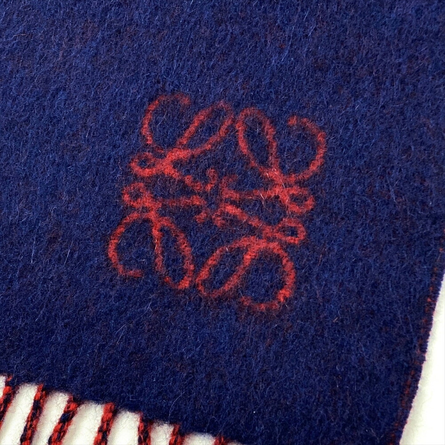 Loewe Wool Blue Scarves