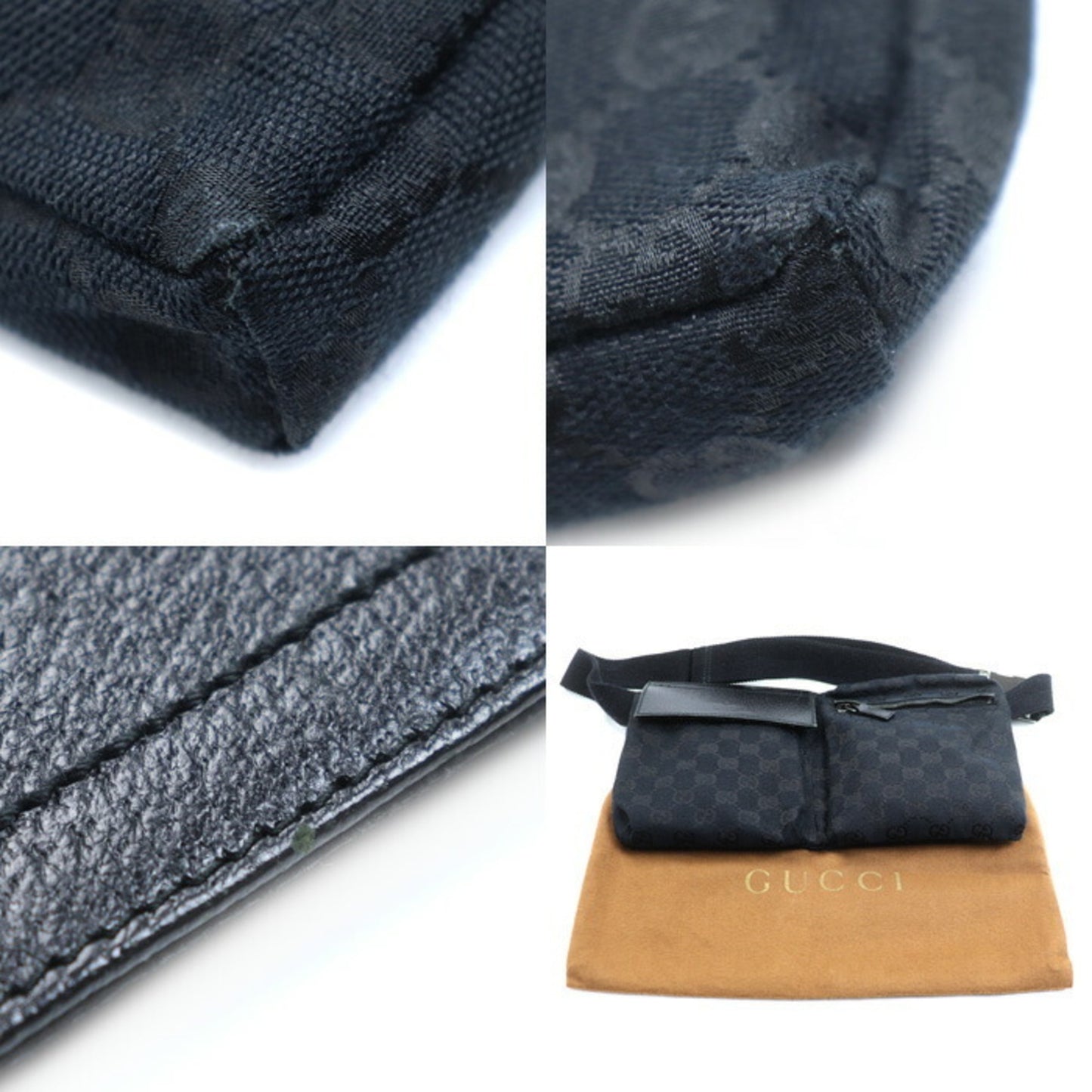 Gucci Canvas Black Crossbody Bags